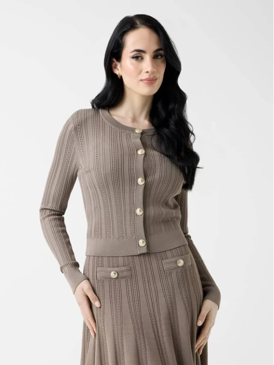 Zdjęcie produktu Guess Kardigan W6YR26 Z0973 Beżowy Regular Fit