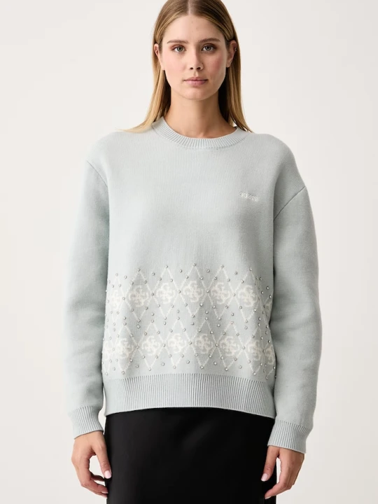 Zdjęcie produktu Guess sweter damski LILY niebieski