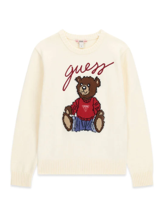 Zdjęcie produktu Guess Sweter H6BR01 Z1336 Kremowy Regular Fit
