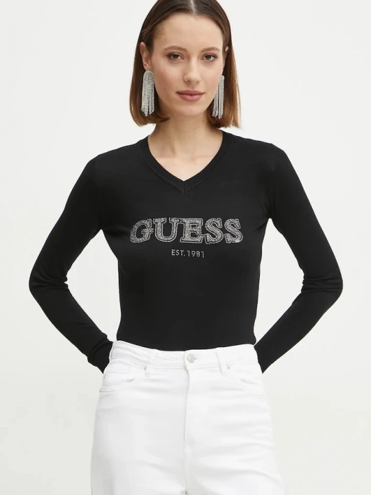 Zdjęcie produktu Guess sweter HOLLY czarny