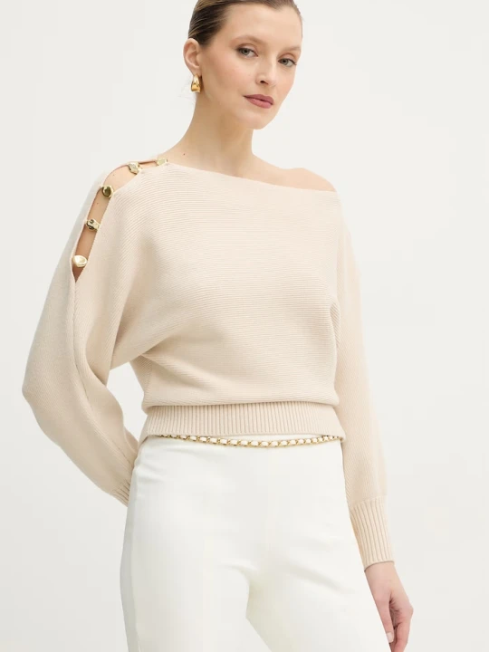 Zdjęcie produktu Guess sweter JAMIA beżowy