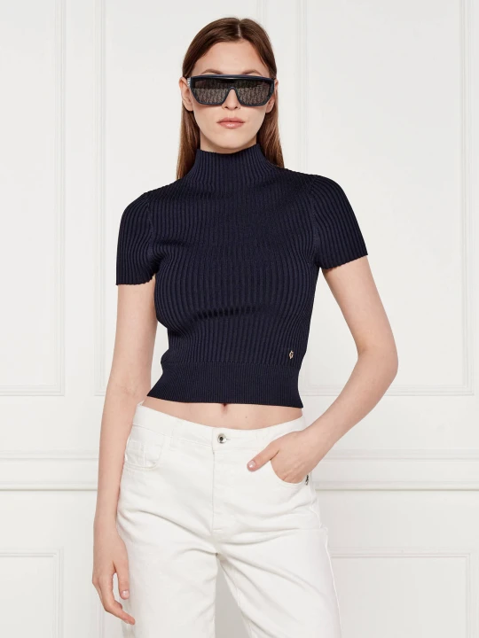 Zdjęcie produktu GUESS Sweter JAYLA | Cropped Fit granatowy