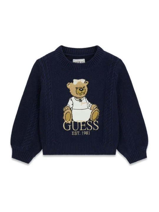 Zdjęcie produktu Guess Sweter K6BR07 Z1285 Granatowy Regular Fit