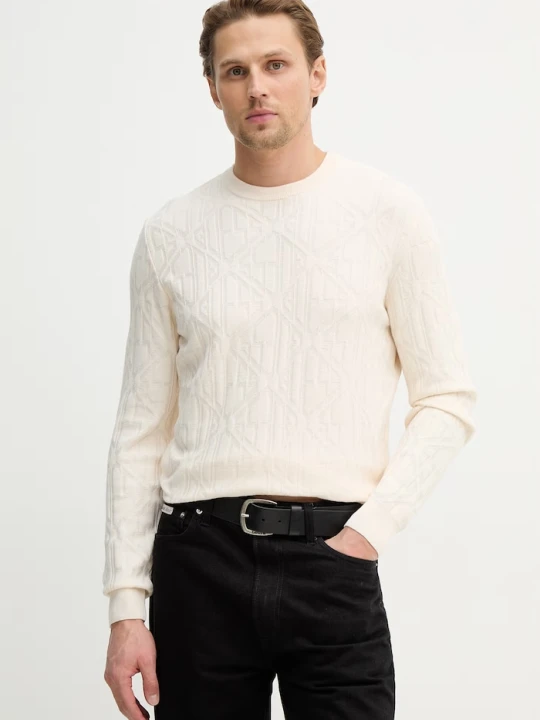 Zdjęcie produktu Guess sweter KEDAR beżowy