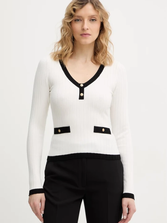 Zdjęcie produktu Guess sweter LAUREL beżowy
