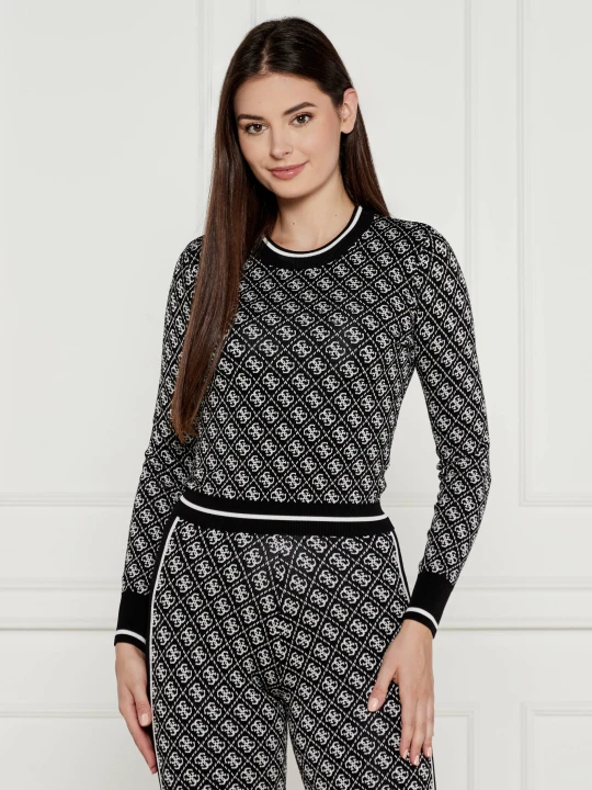 Zdjęcie produktu GUESS Sweter LISE | Slim Fit czarny