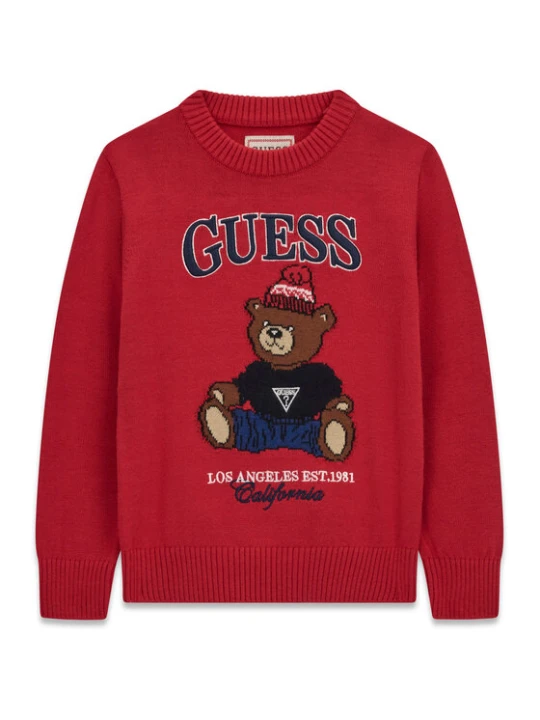 Zdjęcie produktu Guess Sweter N6BR03 Z1393 Czerwony Regular Fit