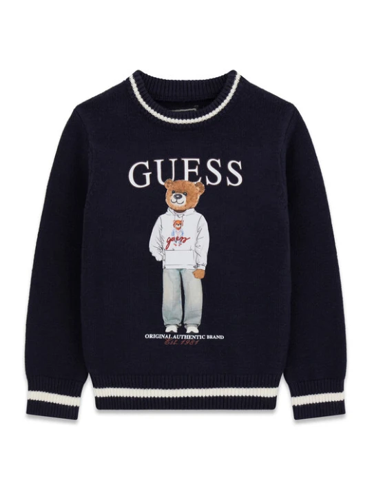 Zdjęcie produktu Guess Sweter N6YR06 Z0903 Granatowy Regular Fit