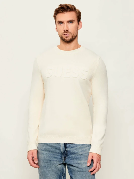 Zdjęcie produktu GUESS Sweter | Regular Fit ecru