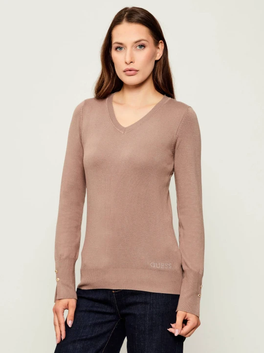 Zdjęcie produktu GUESS Sweter | Regular Fit beżowy