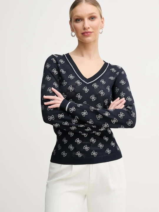 Zdjęcie produktu Guess sweter ROSIE granatowy
