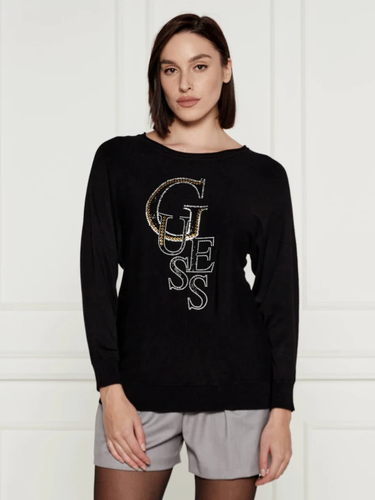 Zdjęcie produktu GUESS Sweter SELENA | Regular Fit czarny