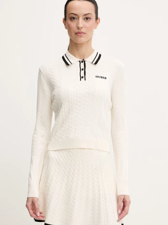 Zdjęcie produktu Guess sweter SHARI beżowy