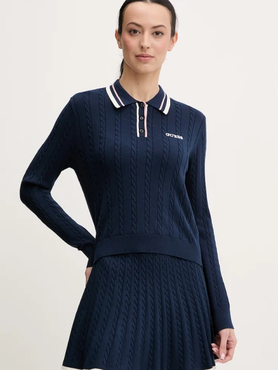 Zdjęcie produktu Guess sweter SHARI granatowy