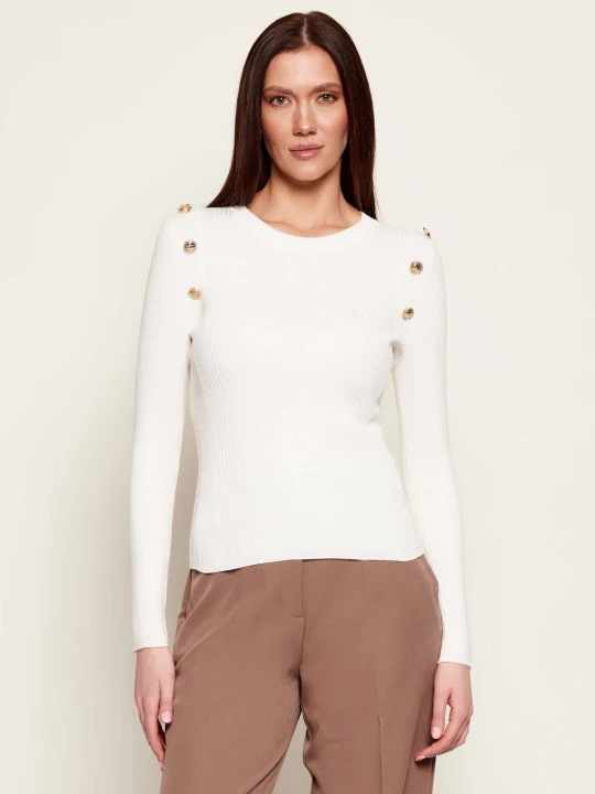 Zdjęcie produktu GUESS Sweter | Slim Fit ecru