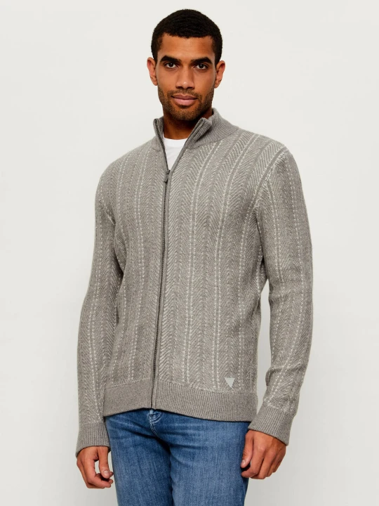 Zdjęcie produktu GUESS Sweter | Slim Fit | z dodatkiem wełny szary