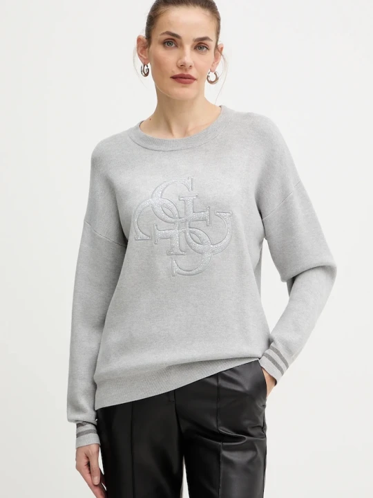 Zdjęcie produktu Guess sweter SYLVIE szary