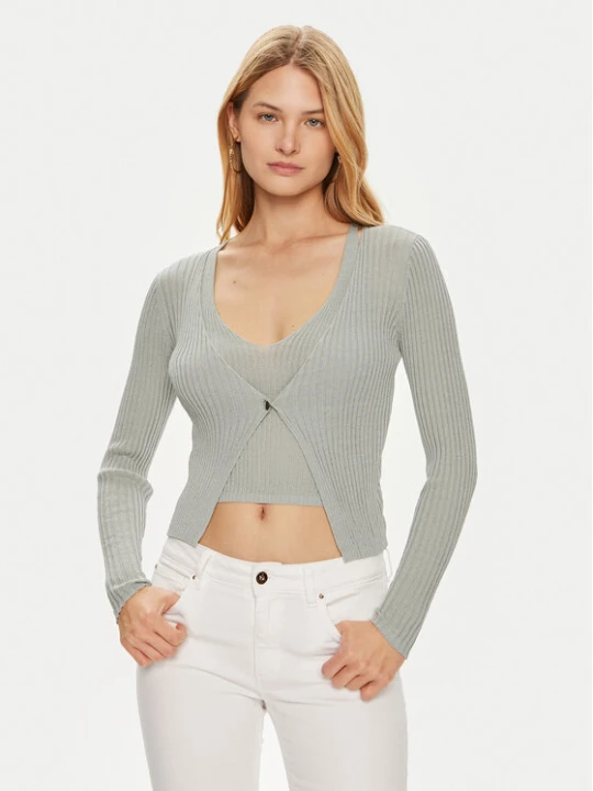 Zdjęcie produktu Guess Sweter W4YR37 Z3G32 Zielony Regular Fit