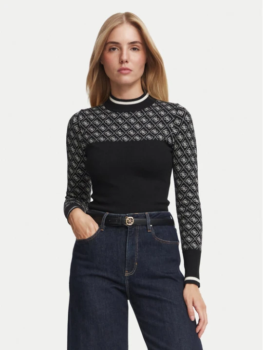 Zdjęcie produktu Guess Sweter W5BR24 Z3JD2 Czarny Slim Fit