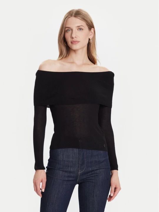 Zdjęcie produktu Guess Sweter W5BR48 Z0612 Czarny Slim Fit