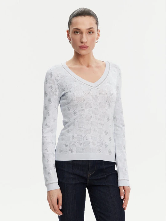 Zdjęcie produktu Guess Sweter W5GR07 Z3D60 Niebieski Regular Fit