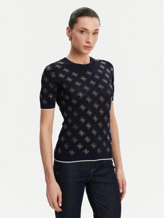 Zdjęcie produktu Guess Sweter W5GR20 Z3D60 Granatowy Regular Fit