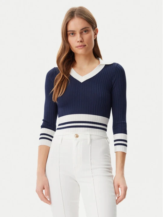 Zdjęcie produktu Guess Sweter W5GR46 Z3L10 Granatowy Regular Fit