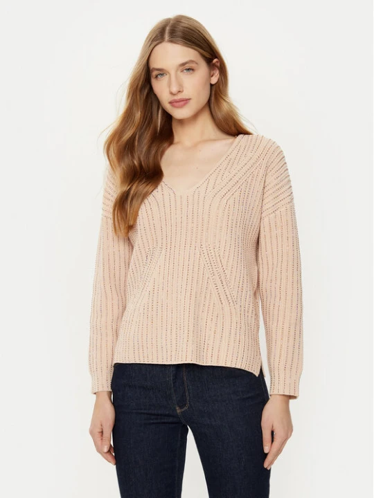 Zdjęcie produktu Guess Sweter W5RR03 Z3K70 Beżowy Regular Fit