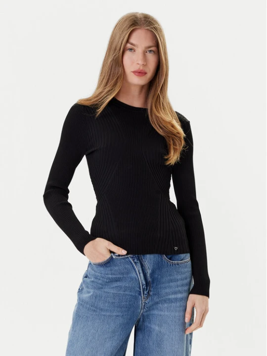 Zdjęcie produktu Guess Sweter W5YR08 Z0040 Czarny Slim Fit