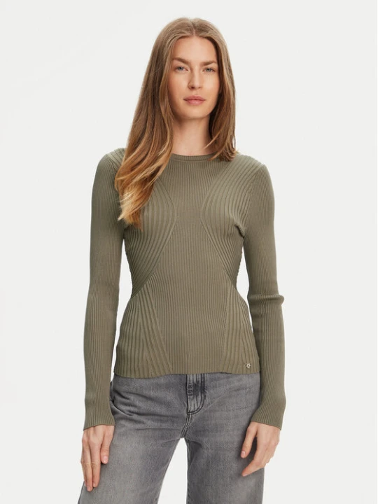 Zdjęcie produktu Guess Sweter W5YR08 Z0040 Zielony Regular Fit