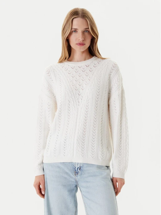 Zdjęcie produktu Guess Sweter W5YR56 Z2ZK2 Biały Regular Fit