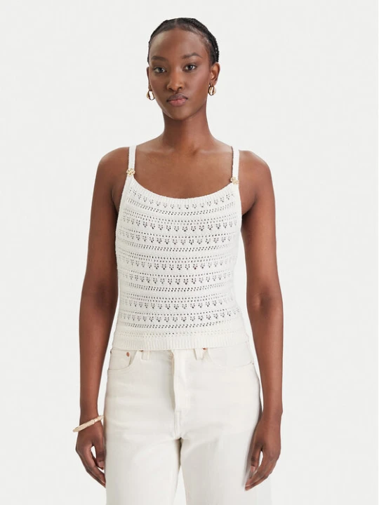 Zdjęcie produktu Guess Sweter W6GR11 Z0593 Biały Regular Fit
