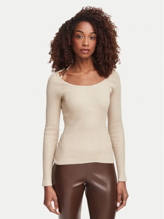 Zdjęcie produktu Guess Sweter W6YR22 Z0966 Beżowy Slim Fit