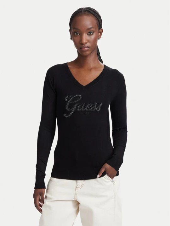 Zdjęcie produktu Guess Sweter W6YR29 Z0977 Czarny Regular Fit