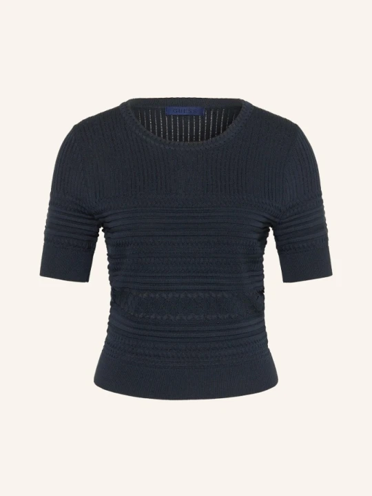 Zdjęcie produktu Guess Sweter Z Dzianiny Michelle blau GRANATOWY