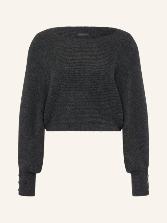 Zdjęcie produktu Guess Sweter Z Krótkim Rękawem Emily grau CZIEMNOSZARY