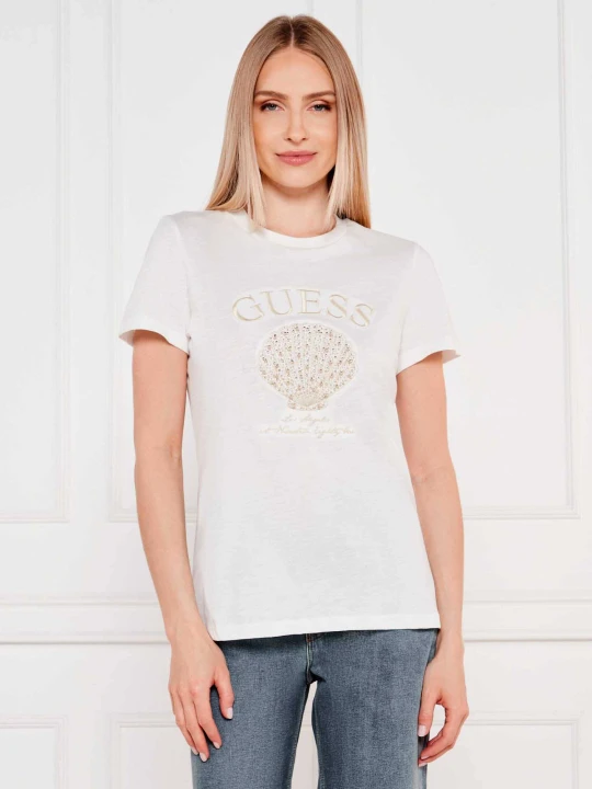 Zdjęcie produktu Guess Swimwear T-shirt | Regular Fit biały