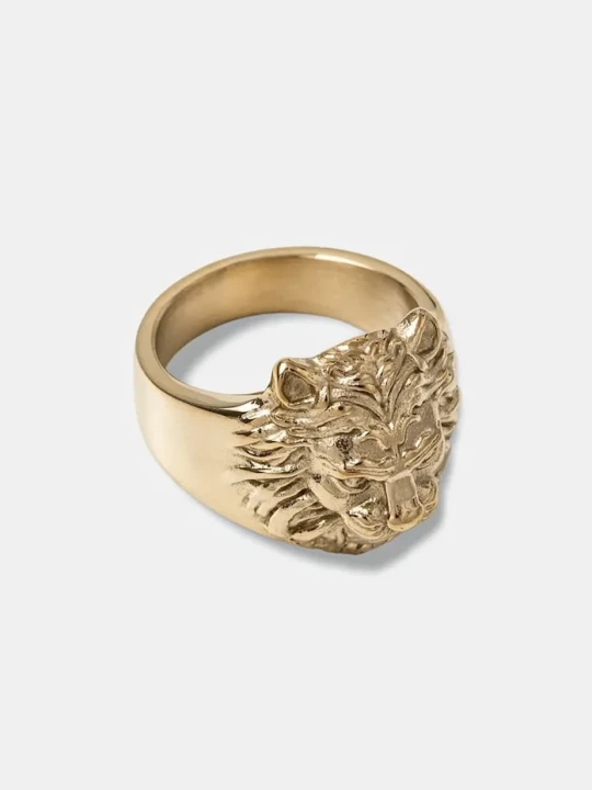 Zdjęcie produktu Guess sygnet LION KING złoty