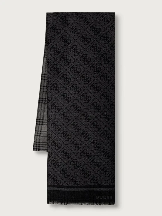 Zdjęcie produktu Guess szalik z wiskozą MILANO czarny