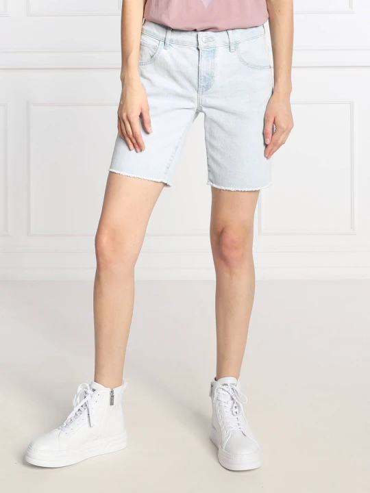 Zdjęcie produktu GUESS Szorty BOYFRIEND | Regular Fit błękitny
