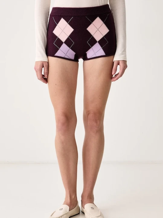 Zdjęcie produktu Guess szorty damskie GRACIE bordowy