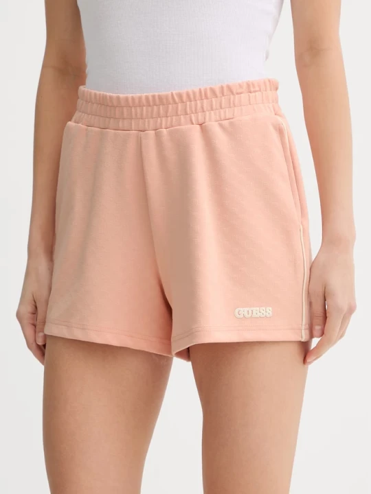Zdjęcie produktu Guess szorty dresowe damskie CLARA pomarańczowy