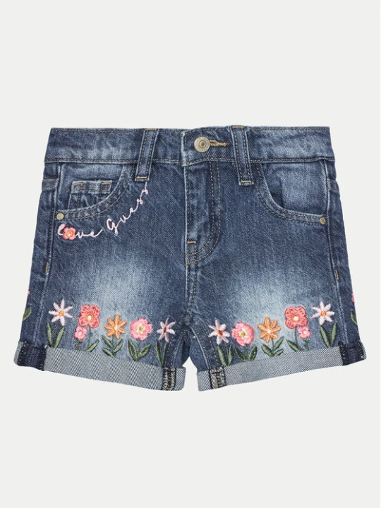 Zdjęcie produktu Guess Szorty jeansowe K5GD02 D45E0 Niebieski Regular Fit