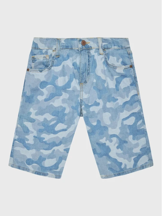 Zdjęcie produktu Guess Szorty jeansowe L3GD16 D4ZV0 Niebieski Regular Fit