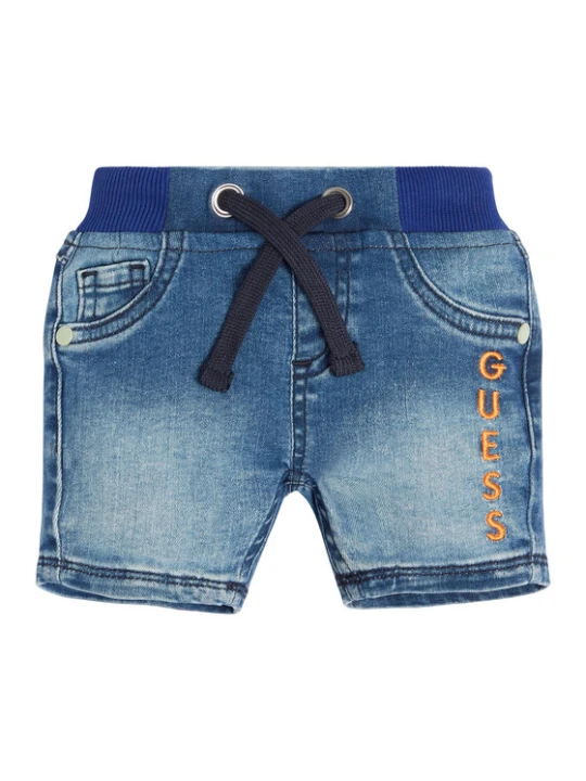 Zdjęcie produktu Guess Szorty jeansowe N3GD10 D4CA0 Niebieski Regular Fit