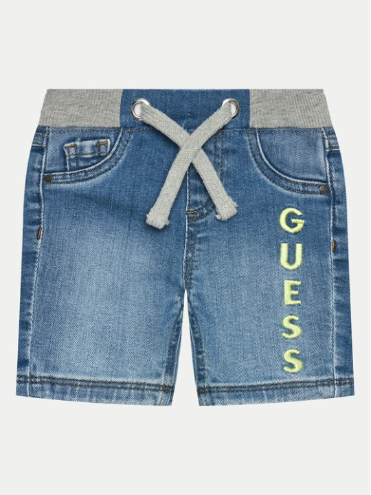 Zdjęcie produktu Guess Szorty jeansowe N4GD15 D4GV0 Niebieski Regular Fit