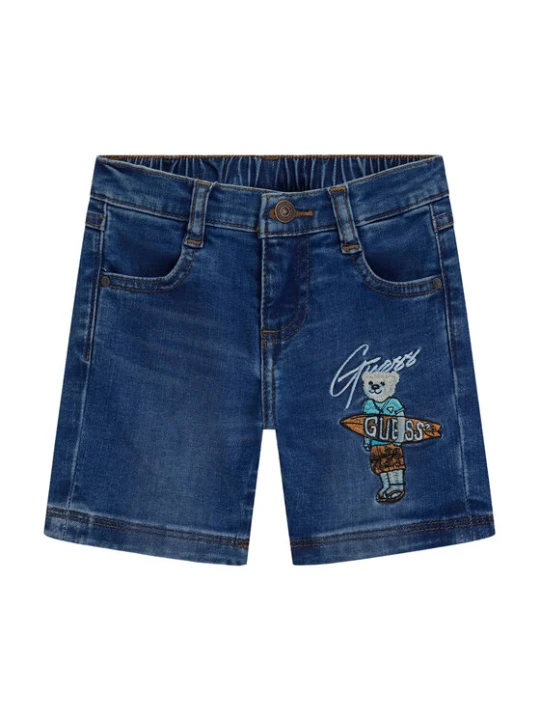 Zdjęcie produktu Guess Szorty jeansowe N6GD12 D4CA0 Granatowy Regular Fit
