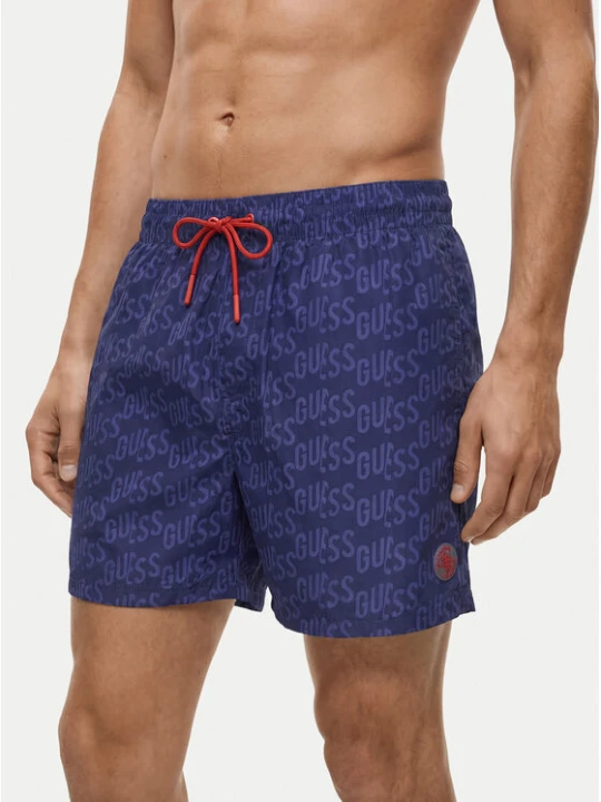 Zdjęcie produktu Guess Szorty kąpielowe F6GT12 WG2A2 Niebieski Regular Fit