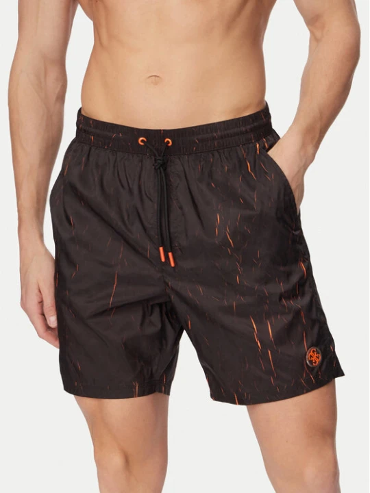 Zdjęcie produktu Guess Szorty kąpielowe F6GT18 WN352 Czarny Regular Fit