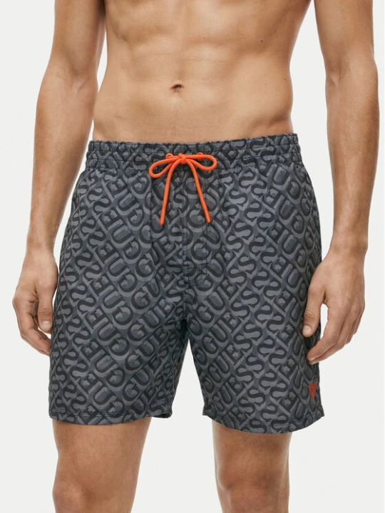 Zdjęcie produktu Guess Szorty kąpielowe F6GT27 WG2A2 Szary Regular Fit